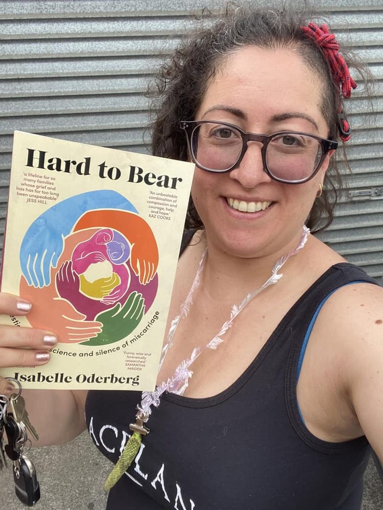 Oderberg's book <em>Hard to Bear</em> is a groundbreaking investigation into miscarriage care, reproductive health and inequalities in our health system (Image: Facebook).