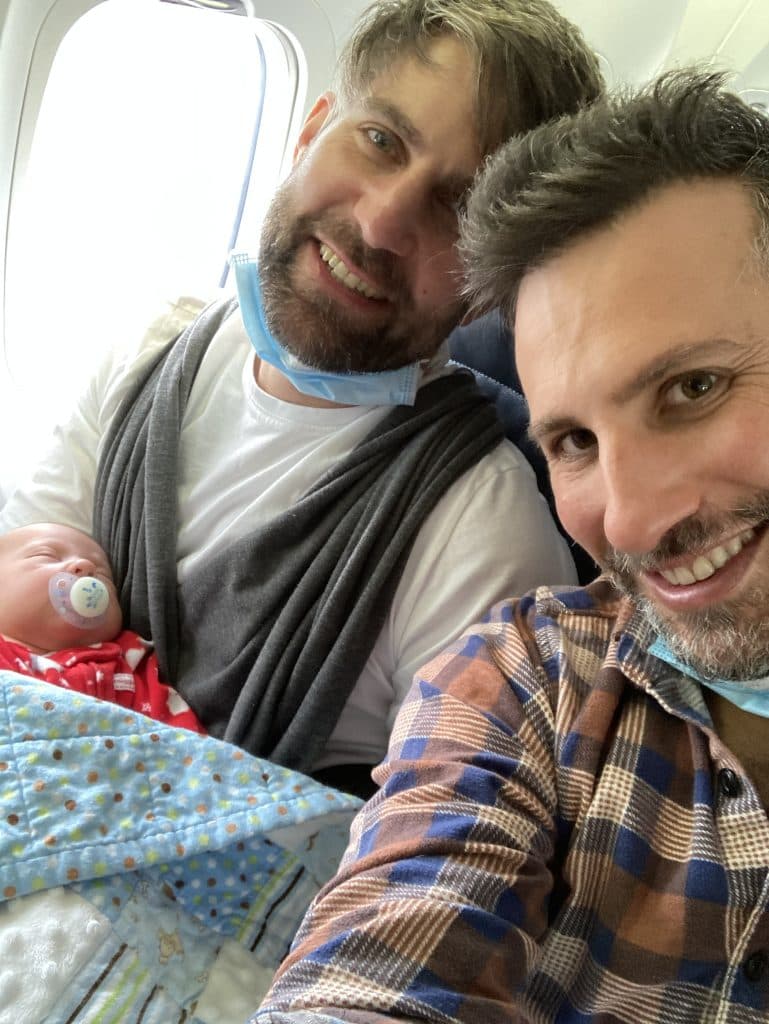 Bracka and husband Ronen's second child, Rafaelle, was born this year through a surrogate in Colombia (Image: supplied).