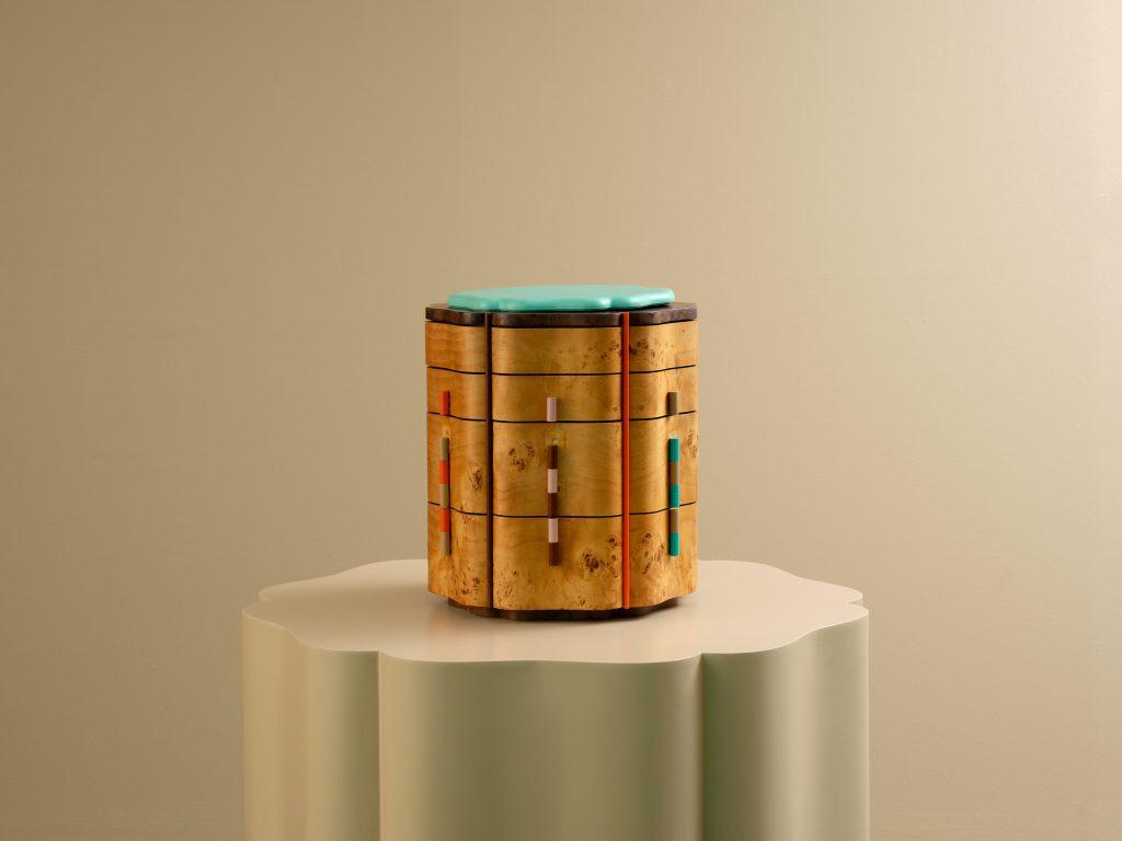 Brustman's jewellery box uses timber repurposed from her grandmother Dora's vanity dresser (Image: Pier Carthew).