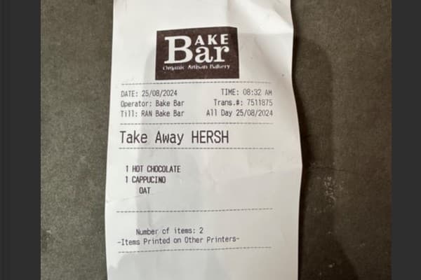 The coffee order in Hersh's name