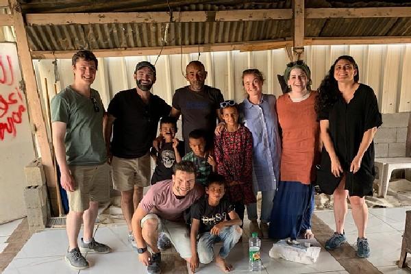 JLIC volunteers with Amina Husseini's Bedouin family (Image: Facebook).