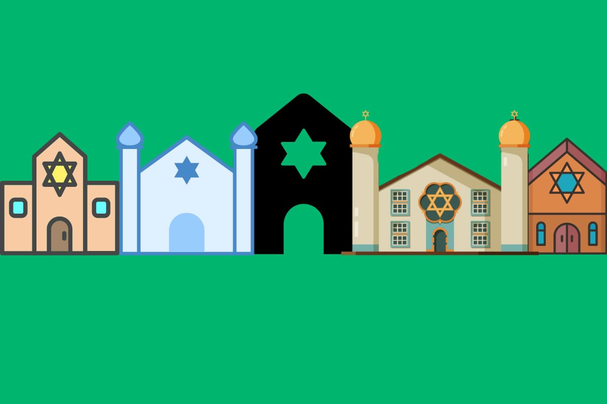 Synagogues in various shapes and sizes