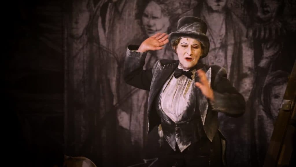 The documentary follows Yiddish projects around the world, including Kadimah’s adaptation of <em>Yentl</em> in Melbourne starring Evelyn Krape (Image: supplied/JIFF).