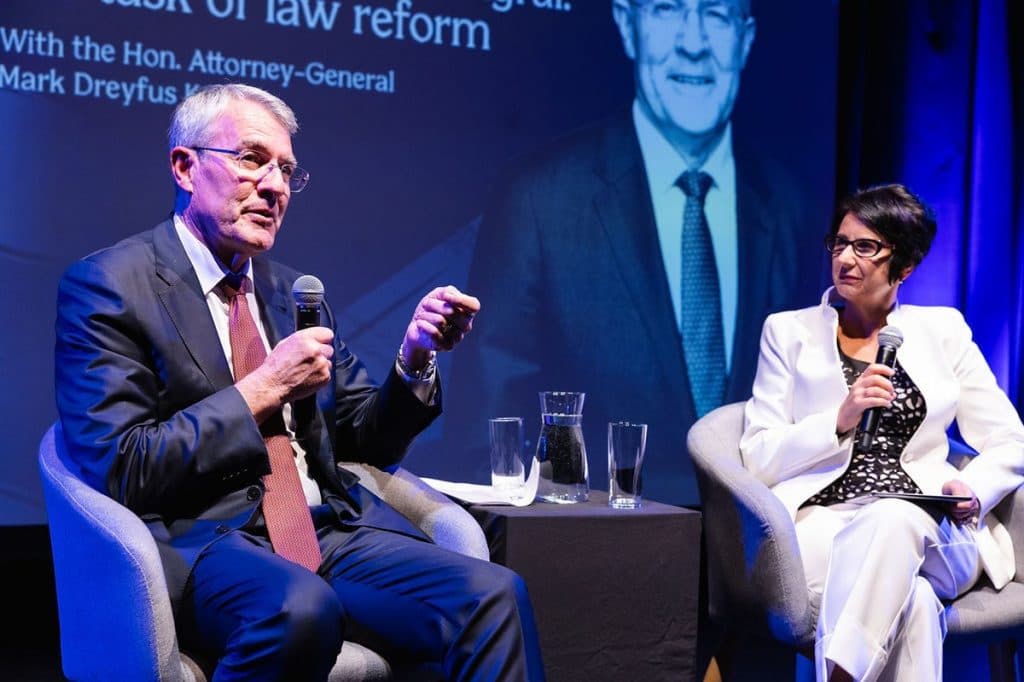 Mark Dreyfus in conversation with TJI editor Deborah Stone (Giselle Haber)