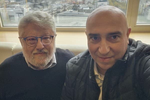 Gershon Baskin and Samer Sinijlawi