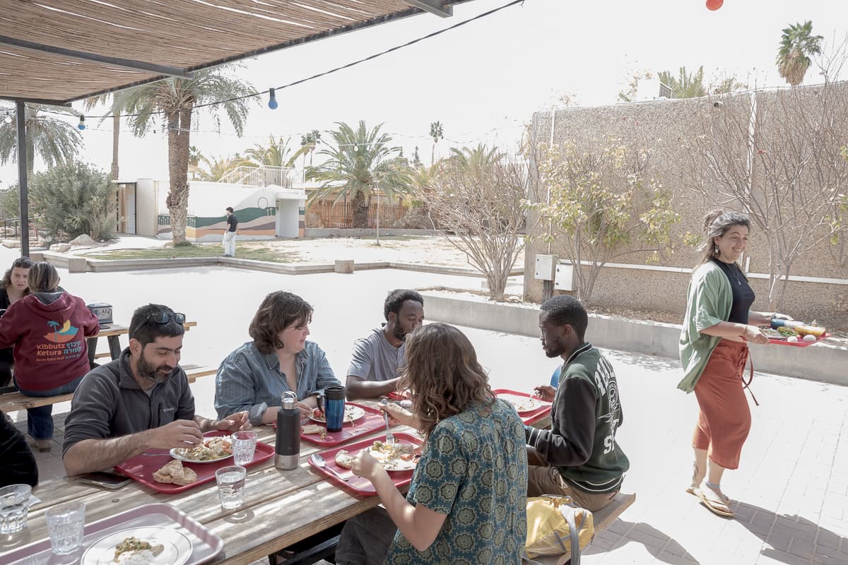 The communal dining hall where students share meals together (Image: Gianluca Cecere).