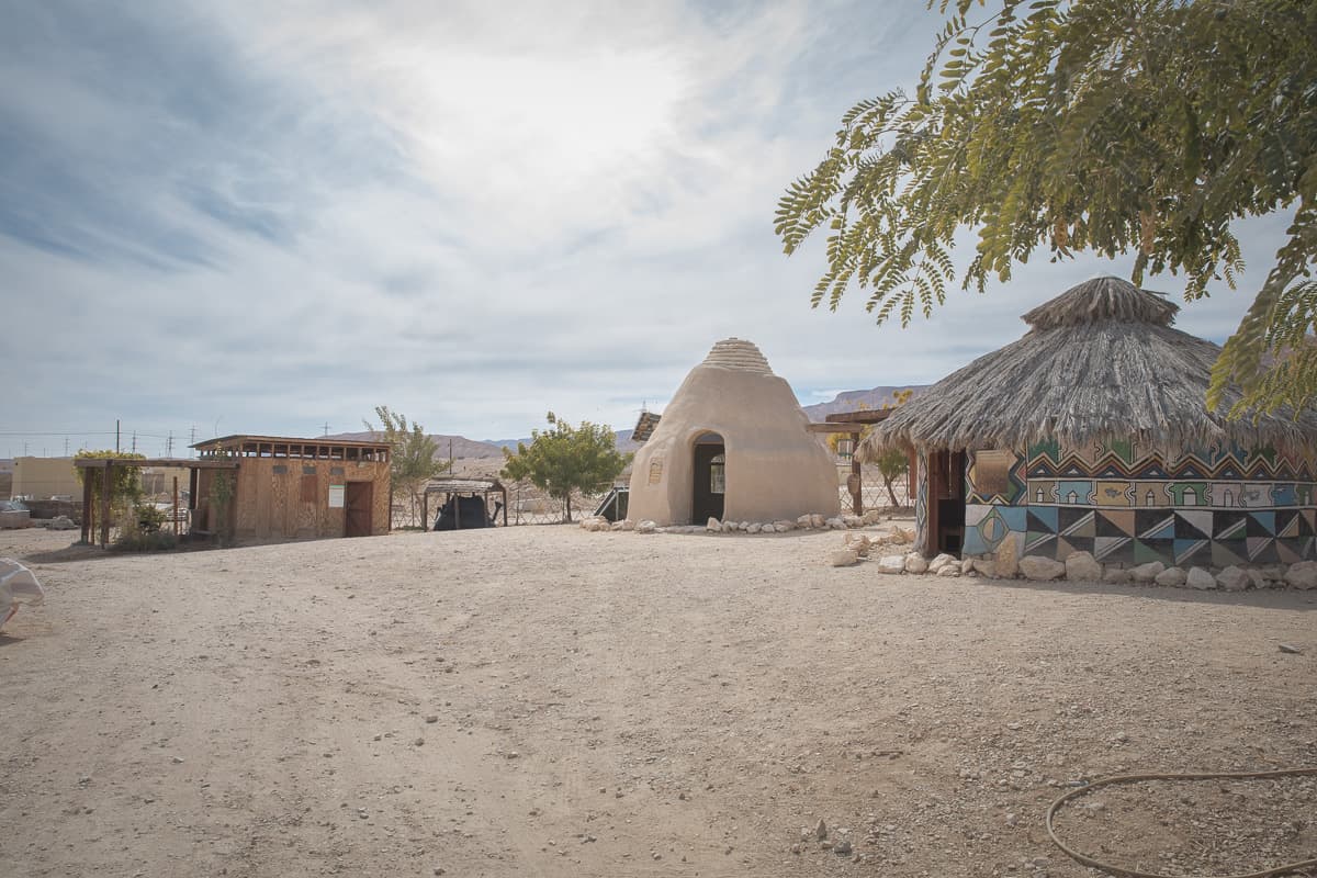 Reconstruction of a typical African village to test energy projects for export
